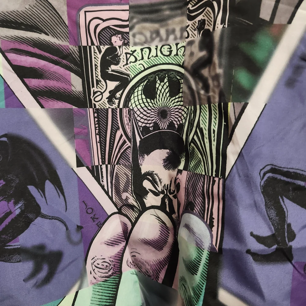 DC Comics Joker Vs Batman Checkered Windbreaker - Picture 14 of 16